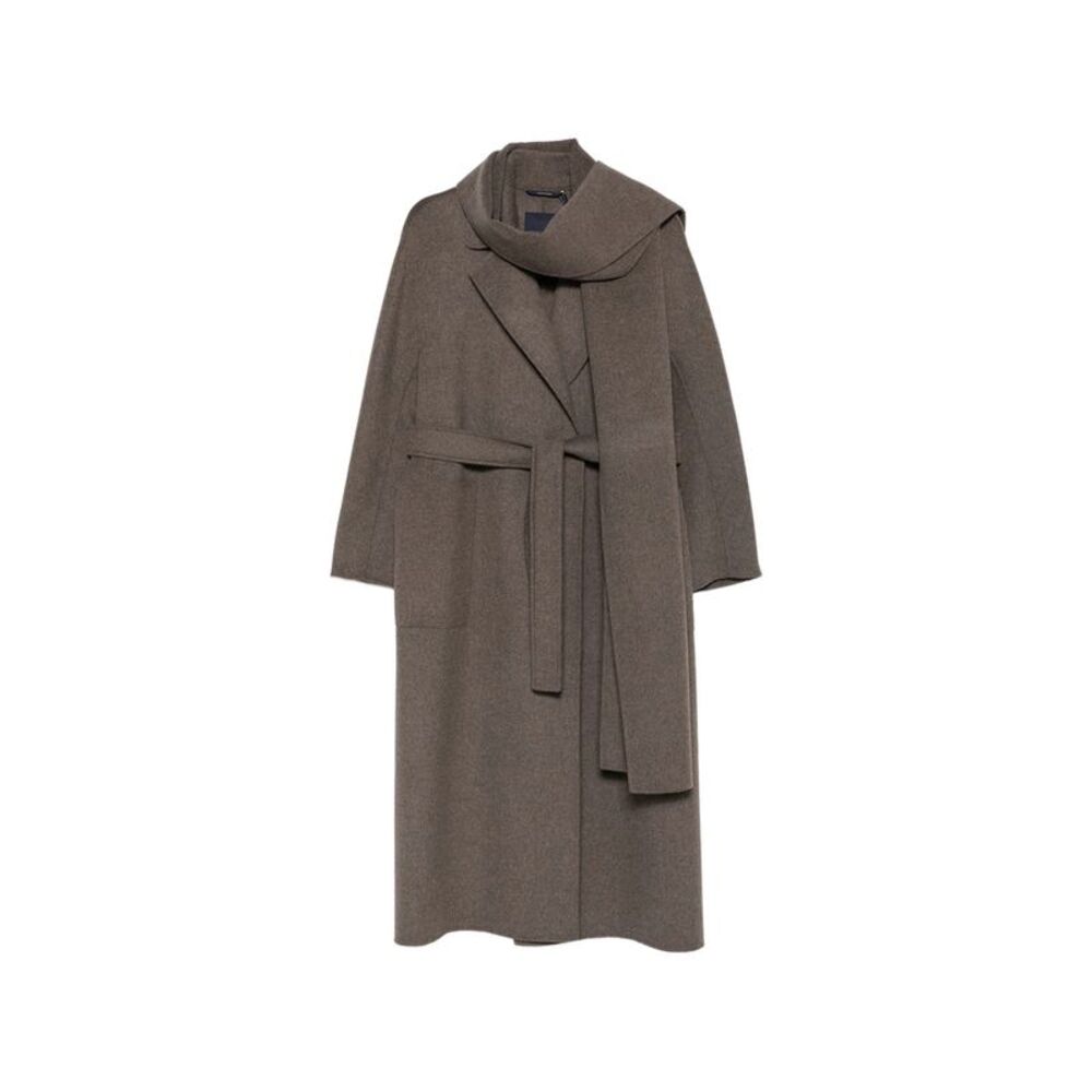 'S Max Mara Grey Coats - Single Breasted Coats Women